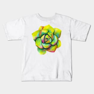 Green Succulent Kids T-Shirt